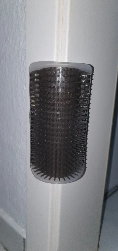 Purrfect Pamper Station, Cat Self Groomer with Catnip, Corner Scratcher, and Soft Massage Bliss photo review