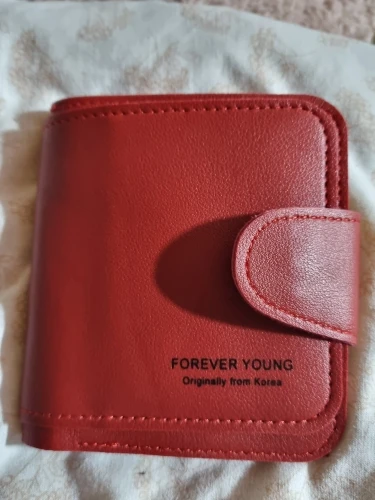 Small Luxury Leather Wallet with Zipper and Hasp photo review