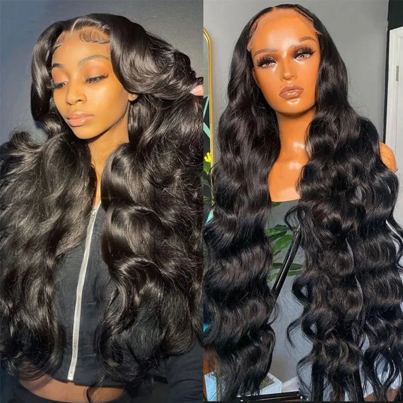 

180% Density Body Wave Human Hair Wigs 5x5 4x6 Lace Front Wigs Glueless Body Wave Lace Front Wigs For Women Natural Color 12-32
