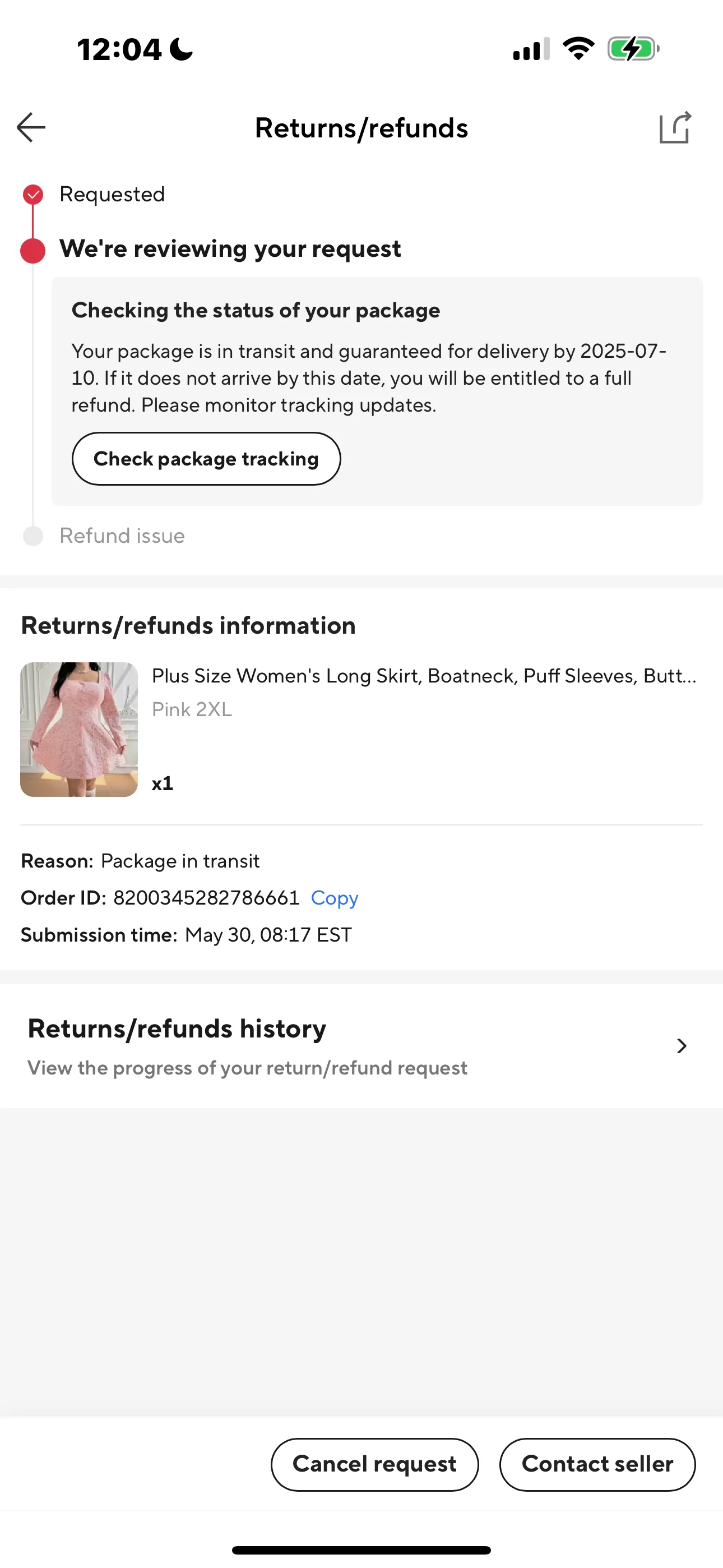 Elegant Plus Size Long Skirt with Puff Sleeves in Soft Pink photo review