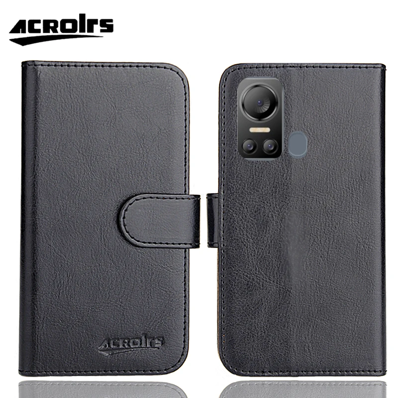 Itel S18 Case 6.6" 6 Colors Fashion Customize Flip Wallet Card Slots Squirrel Leather Protective Cover Phone