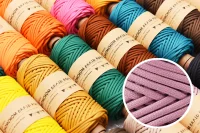 3.0MM x 50M Polyester Macrame Braid Cord for Bag making and Handmade works Thick Knitting cord 1