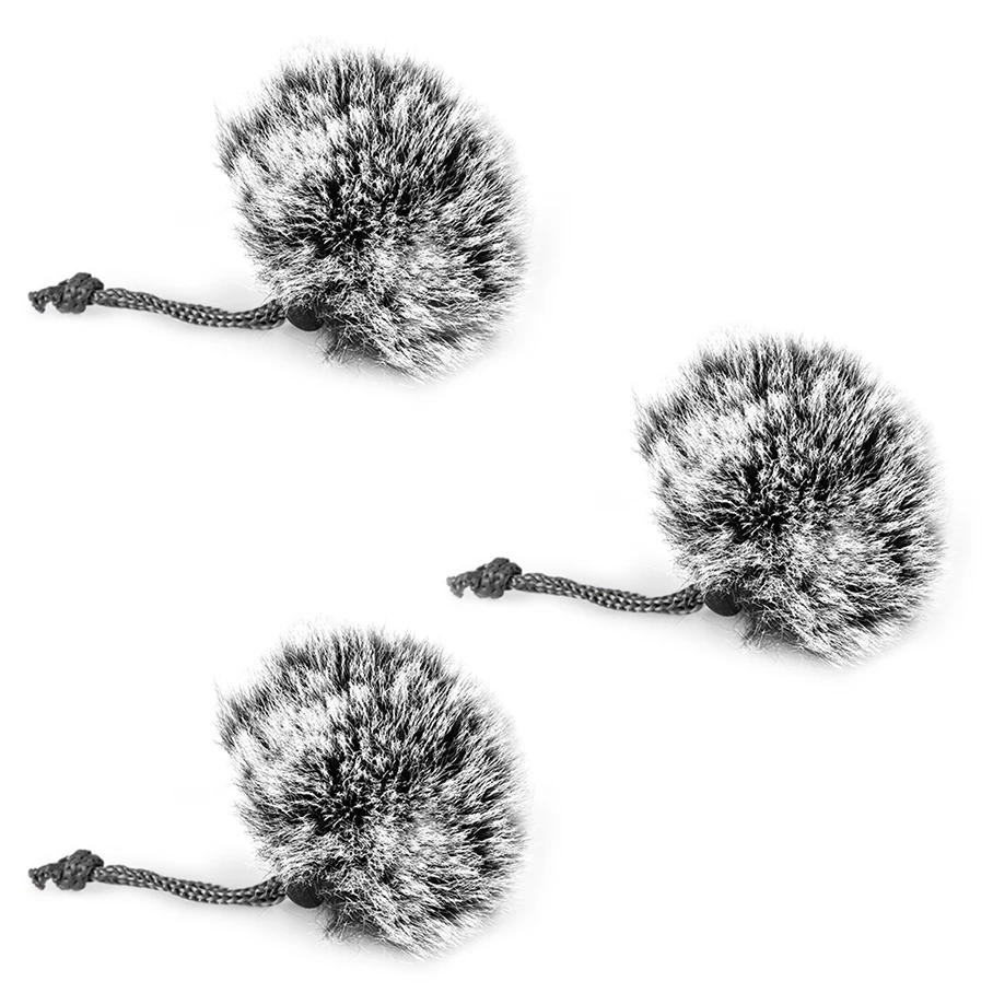 CVM-MF1 3pcs Mini Deadcat Lavalier Microphone Cover High-quality Wind muff For A