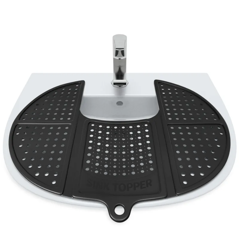 Foldable Sink Cover Silicone Beauty Makeup Brush Cleaning Pad Vanity Tool Storage Box Bathroom Supplies