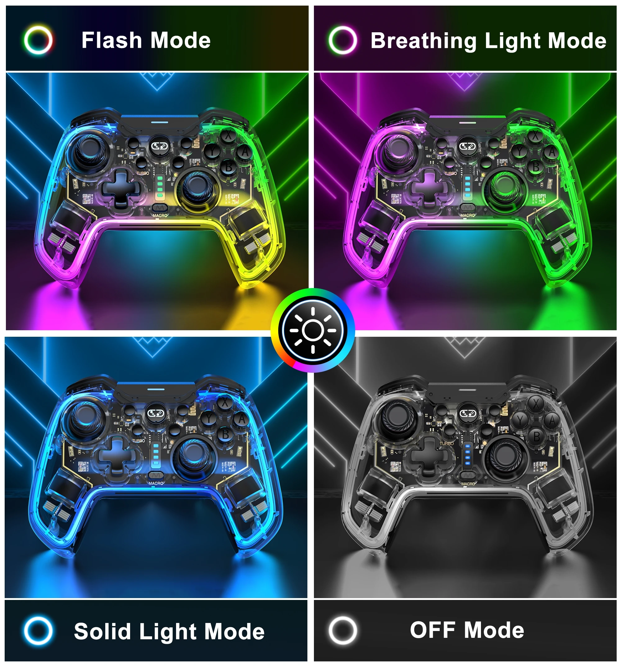 BEBONCOOL RGB  Ʈѷ, ٵ ġ, ȵ̵, iOS, PC  α׷  е , Q2, 800mAh ͸