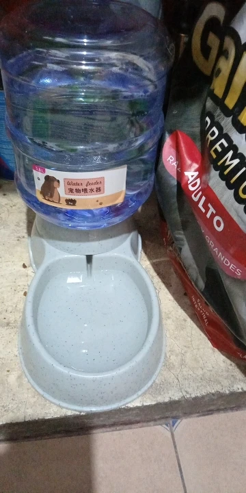 Large Capacity Pet Feeder Bowls Small Dog Food Bowl Automatic Water Dispenser photo review