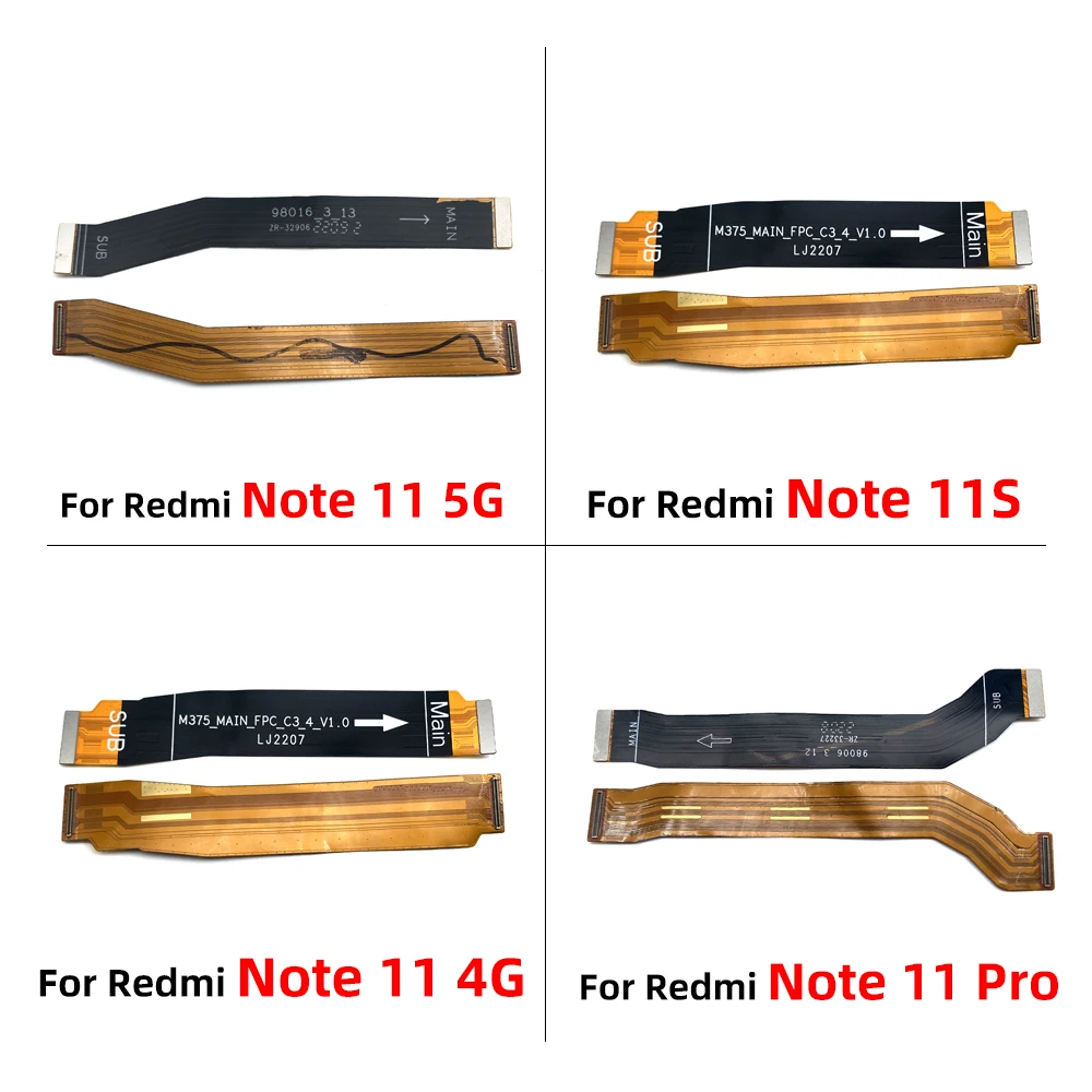 

50 шт., гибкий кабель для материнской платы для Redmi Note 11S 4G