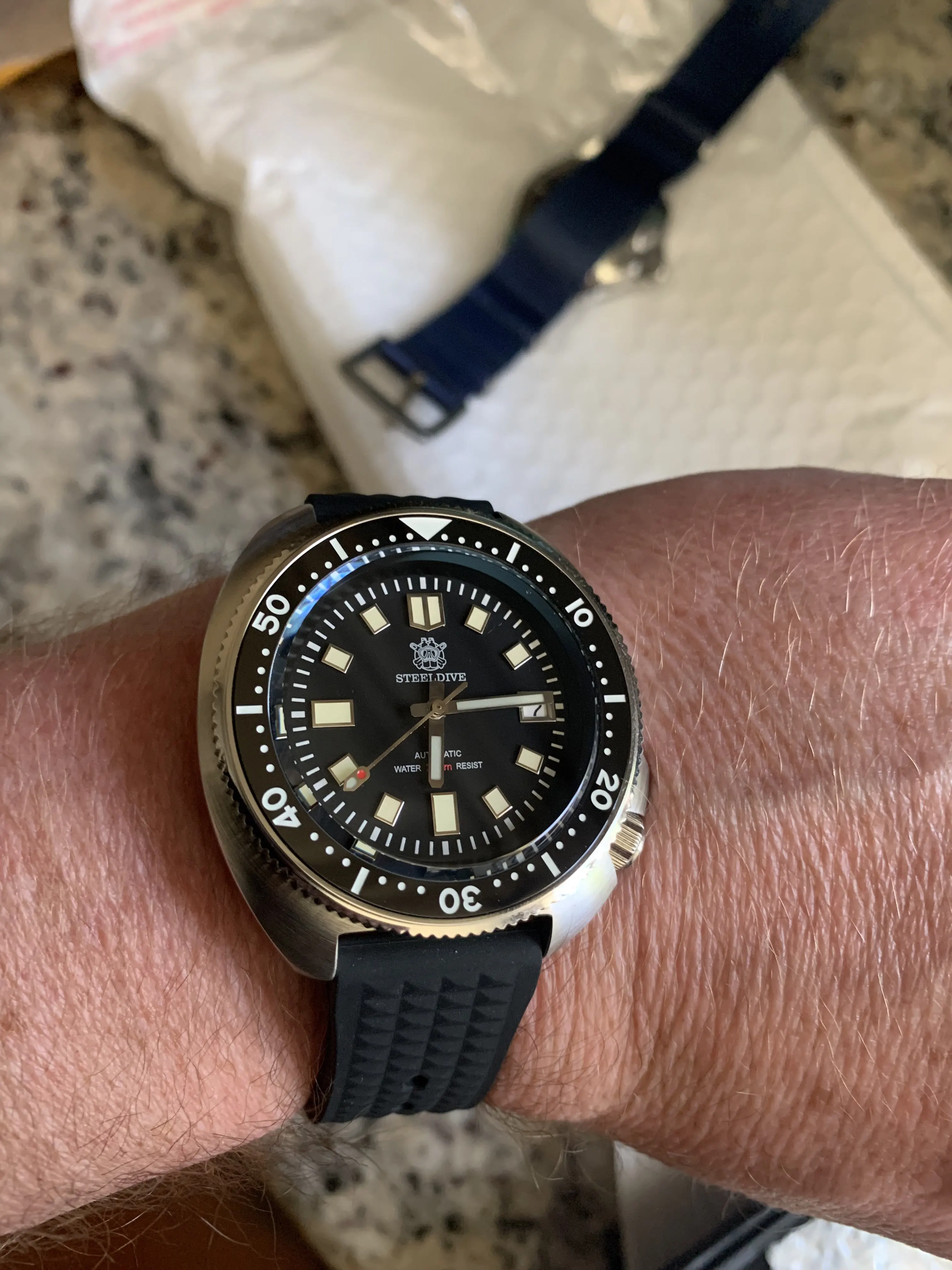 SD1970 Steeldive Brand 44MM Men NH35 Dive Watch with Ceramic Bezel