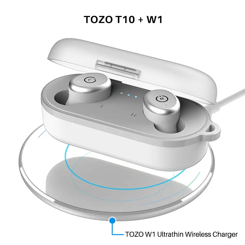 TOZO T10 Bluetooth 5.3 Earphones ,Wireless Headphones , AI Enhanced Calling  With Deep Bass, IPX8 Waterproof Earbuds ,45H Play - AliExpress