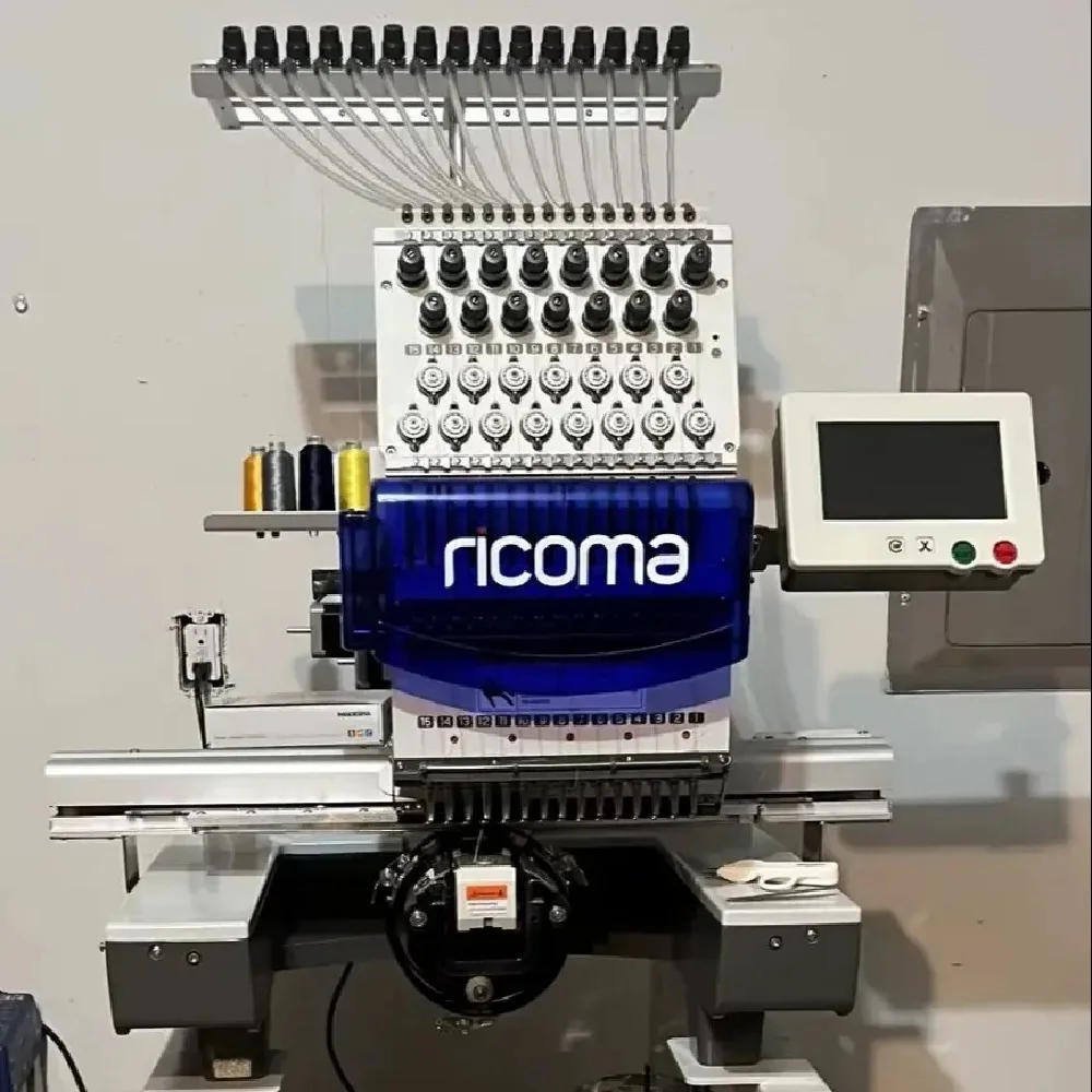 Discount Ricoma TC-1501 Single Head Needle Embroidery Machine With Stand