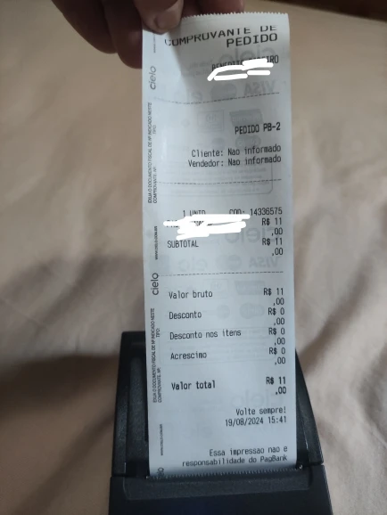 Impressora de Recibos Bluetooth mini Impressora Térmica photo review