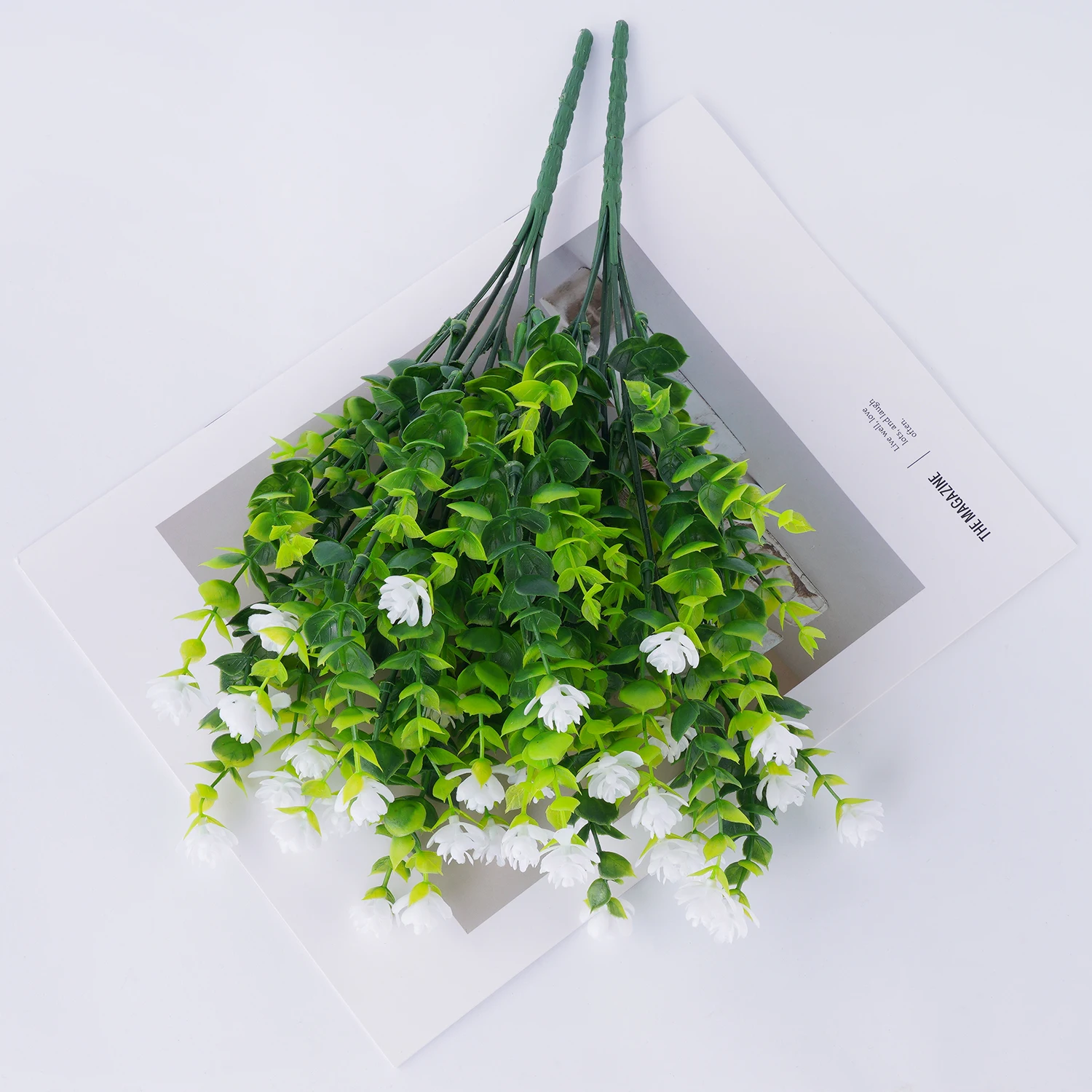 UV Resistant Artificial Flower Bundle for Indoor & Outdoor Decor
