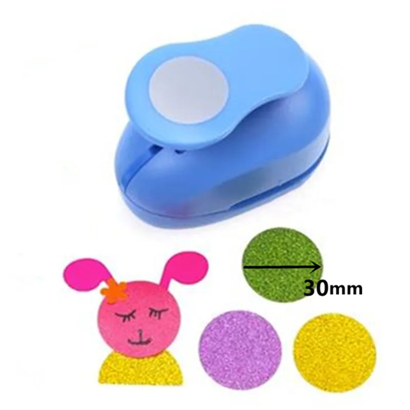 30mm 원형 모양 공예 구멍 펀치 cortador de papel de 스크랩북 종이 거품 학교 매뉴얼 3cm 라운드 커터 DIY 라..