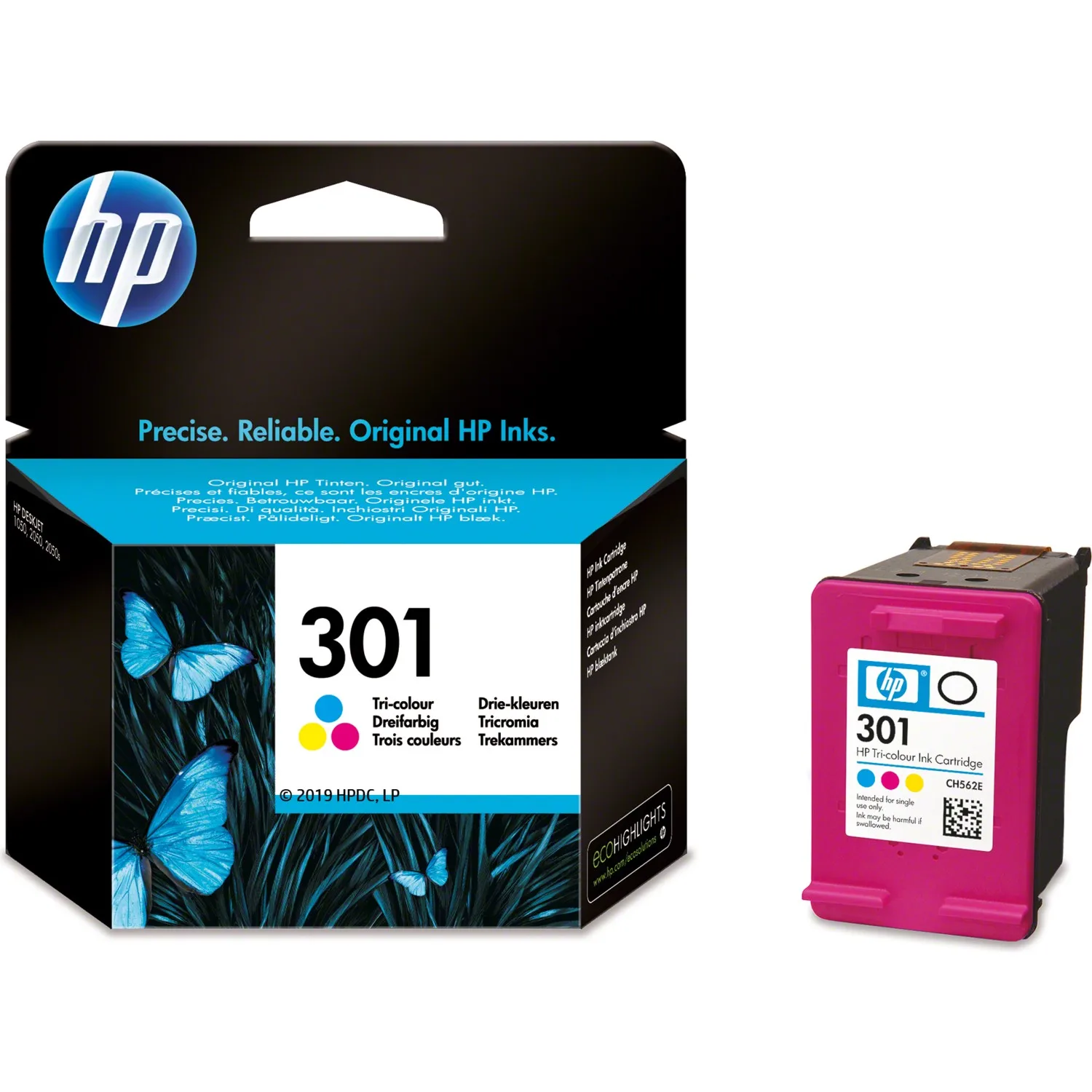 HP 301 Cartouche d'encre tricolor originale(CH562EE)