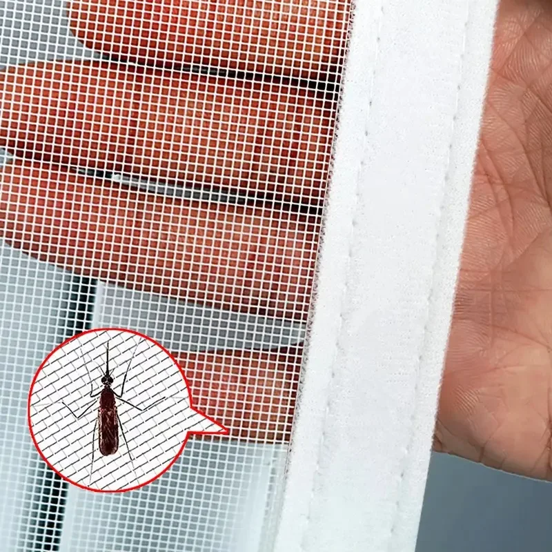 자석식 창문 모기장, 흰색 유리섬유, 맞춤 사이즈, 세탁 가능하고 탈부착 가능한 애완동물 차단 스크린 (가정, RV 및 캠핑카용)