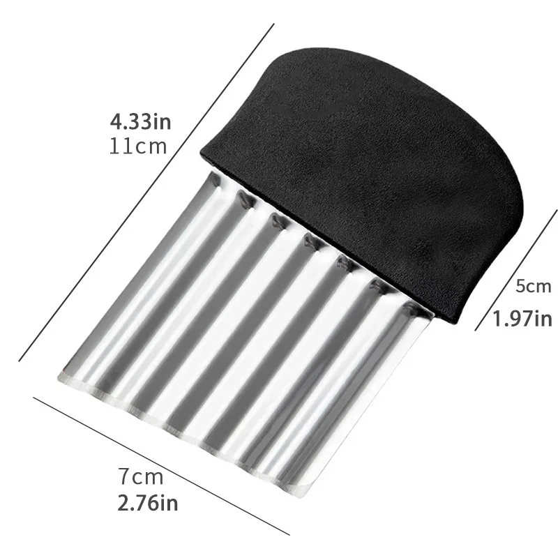 Stainless Steel Potato Wavy Cutter French Fries Making Peeler Knife for Vegetable Kitchen Knives Fruit Tools Accessories