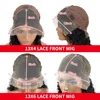 250%Kinky Curly 4C Edges Curly Baby Hair Lace Wigs Human Hair 13x6 HD Lace Frontal Wig Deep Wave Curly Lace Front Wigs For Women 6