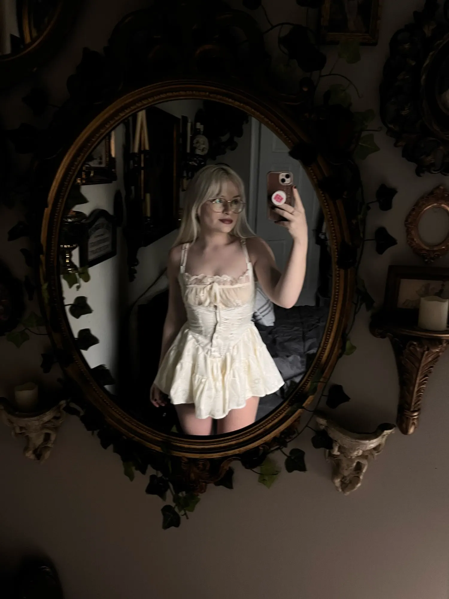 Vintage Satin Mini Dress, customer photo
