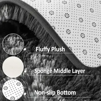 Large Shag Area Rugs for Bedroom Super Soft Plush Fluffy Carpets Living Room Rug Non-Slip Indoor Floor Rug for Kids Nursery Girl 4