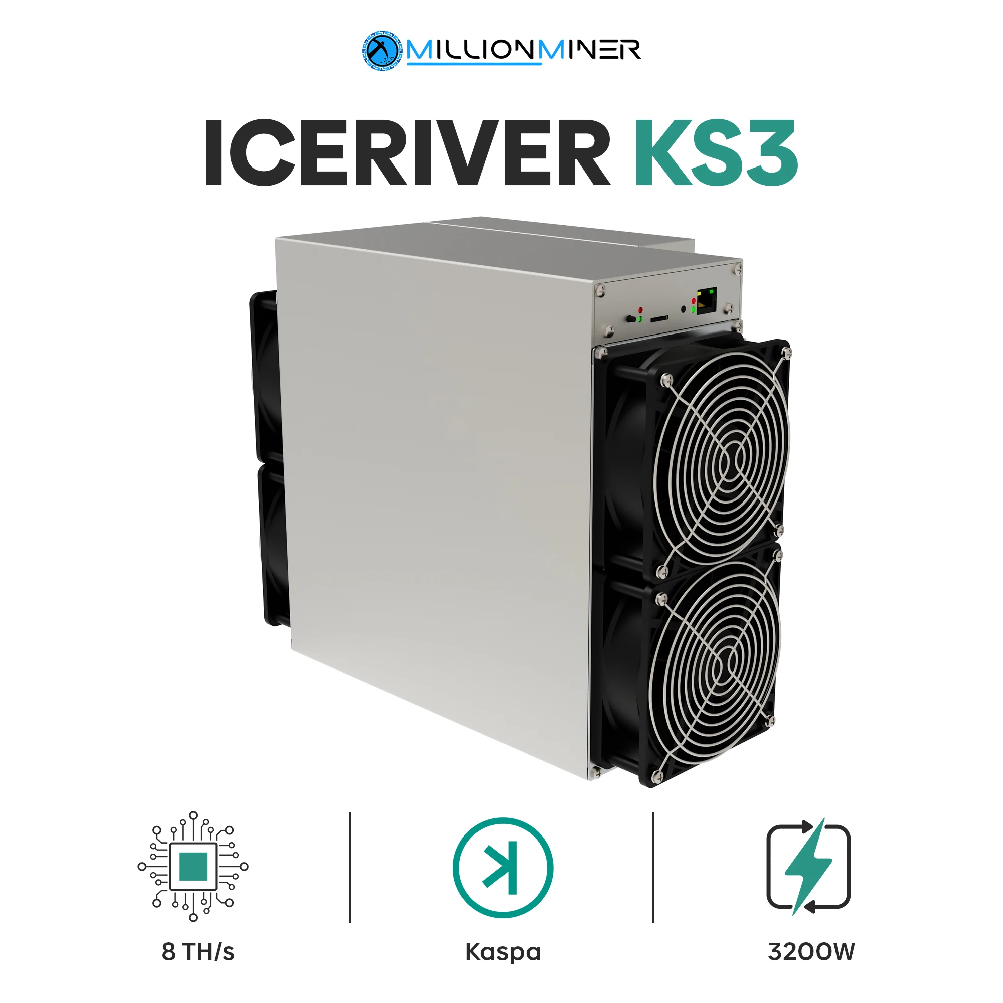 

Большая скидка, продажа, IceRiver KS3 8-й Kaspa Miner
