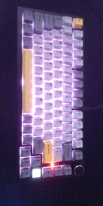 Ajazz AK820/AK820Pro Teclado mecánico para juegos Bluetooth 5,1/teclado personalizado inalámbrico/con cable C con perilla junta de intercambio en caliente photo review