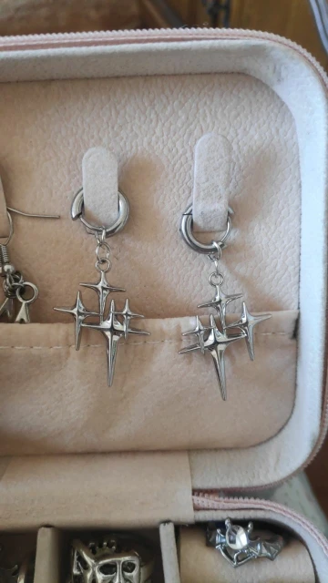 Goth Thorn Heart Earrings Korean Fashion Cross Earrings for Women Punk Charms Earring Grunge Jewelry Hip Hop Vintage Accessories photo review