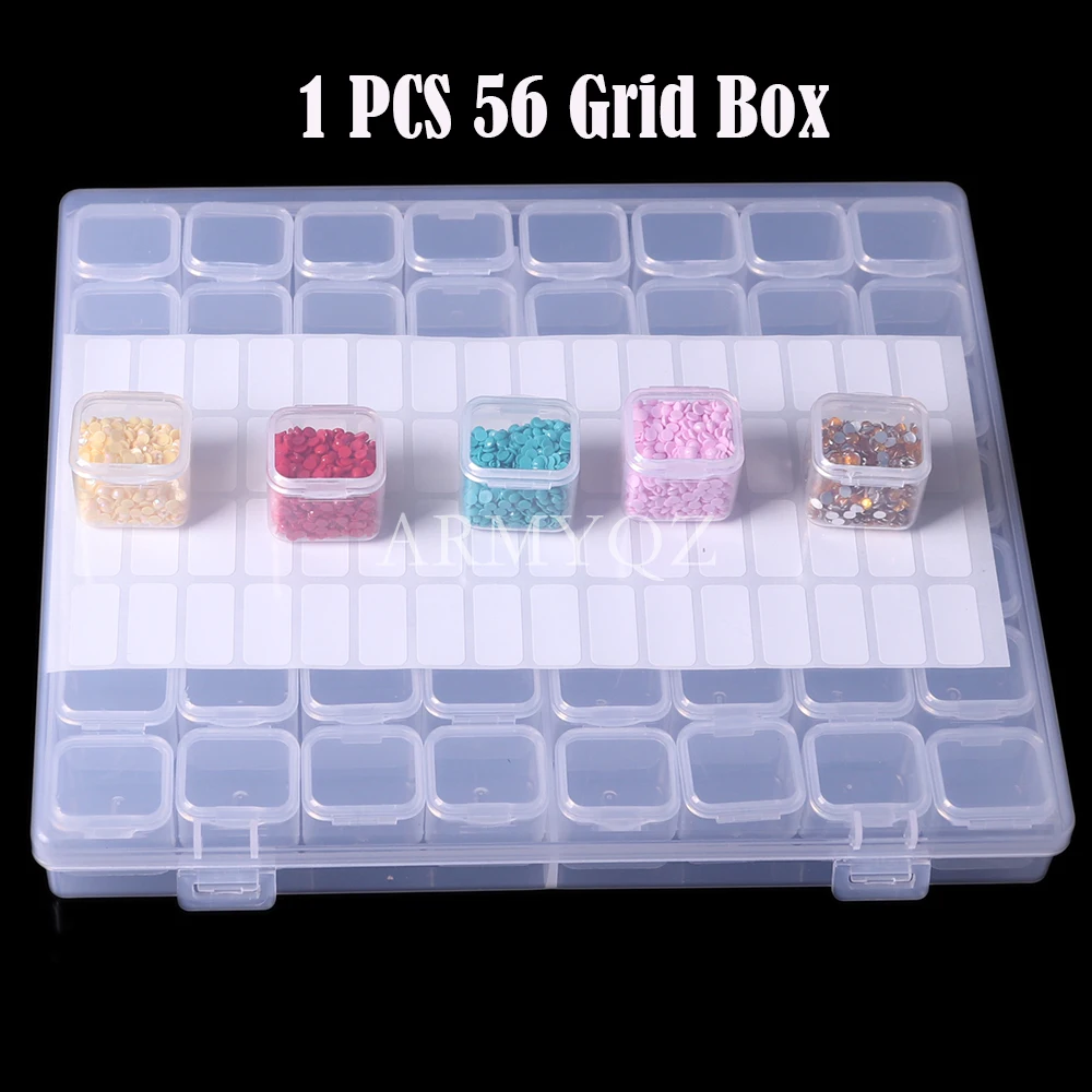 5D Diamond Painting Embroidery Accessories Tool Storage Box Elizabeth Ward  Bead Storage Solutions 168pcs Assorted Craft Supply