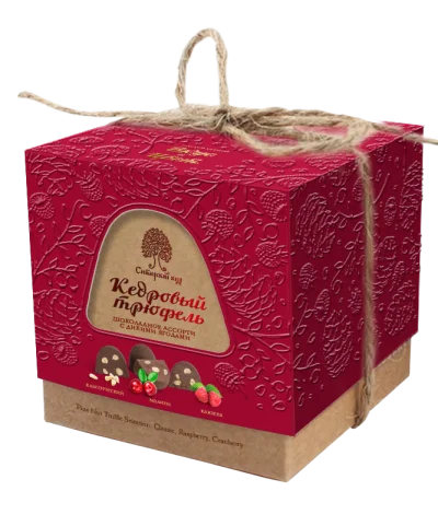 Кедровый трюфель ассорти из темного шоколада