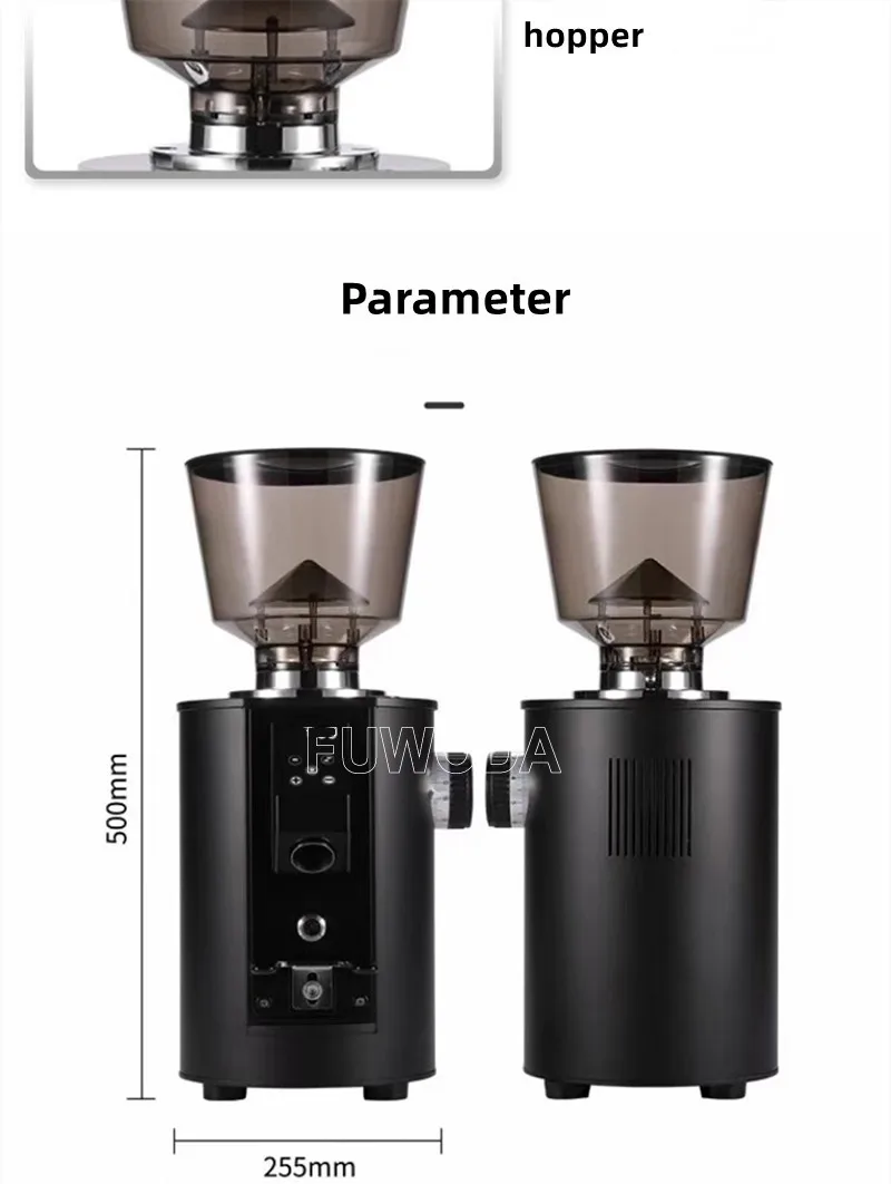 110V/220V Industrial Coffee Grinder 1000G Bean Hopper Capacity Touch Screen Quantitative Grinder Espresso Bean Grinder 4