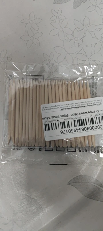 50/100pcs Nail Art Pusher Orange Wood Sticks Cuticle Pusher Remover Rhinestones Dotting Removal Manicure Pedicure Care Tools photo review