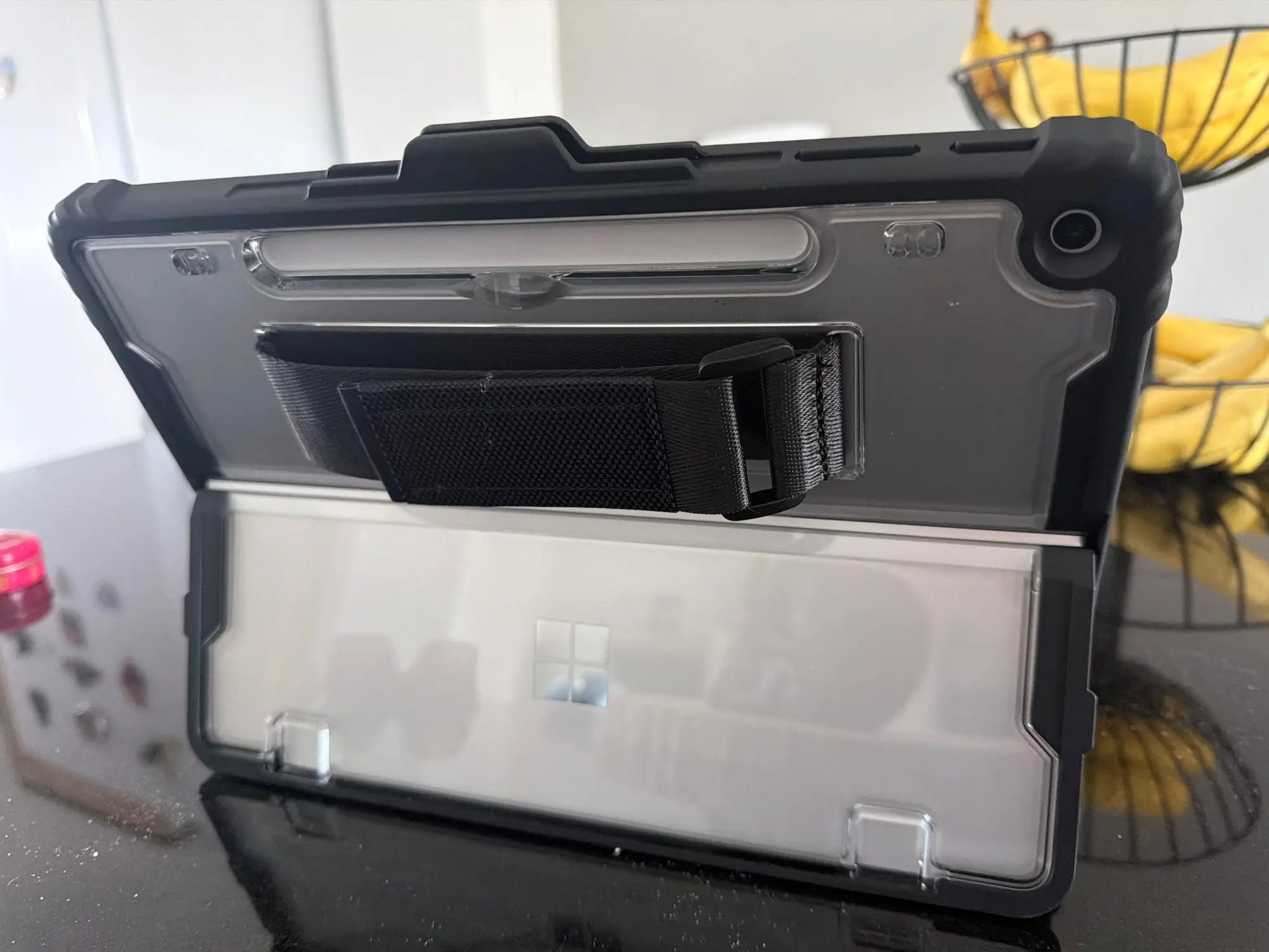Étui Portefeuille Pour Microsoft Surface Pro 12 (2025) - Protection Multi-angles, Porte-stylo, Poche Rangement - Noir