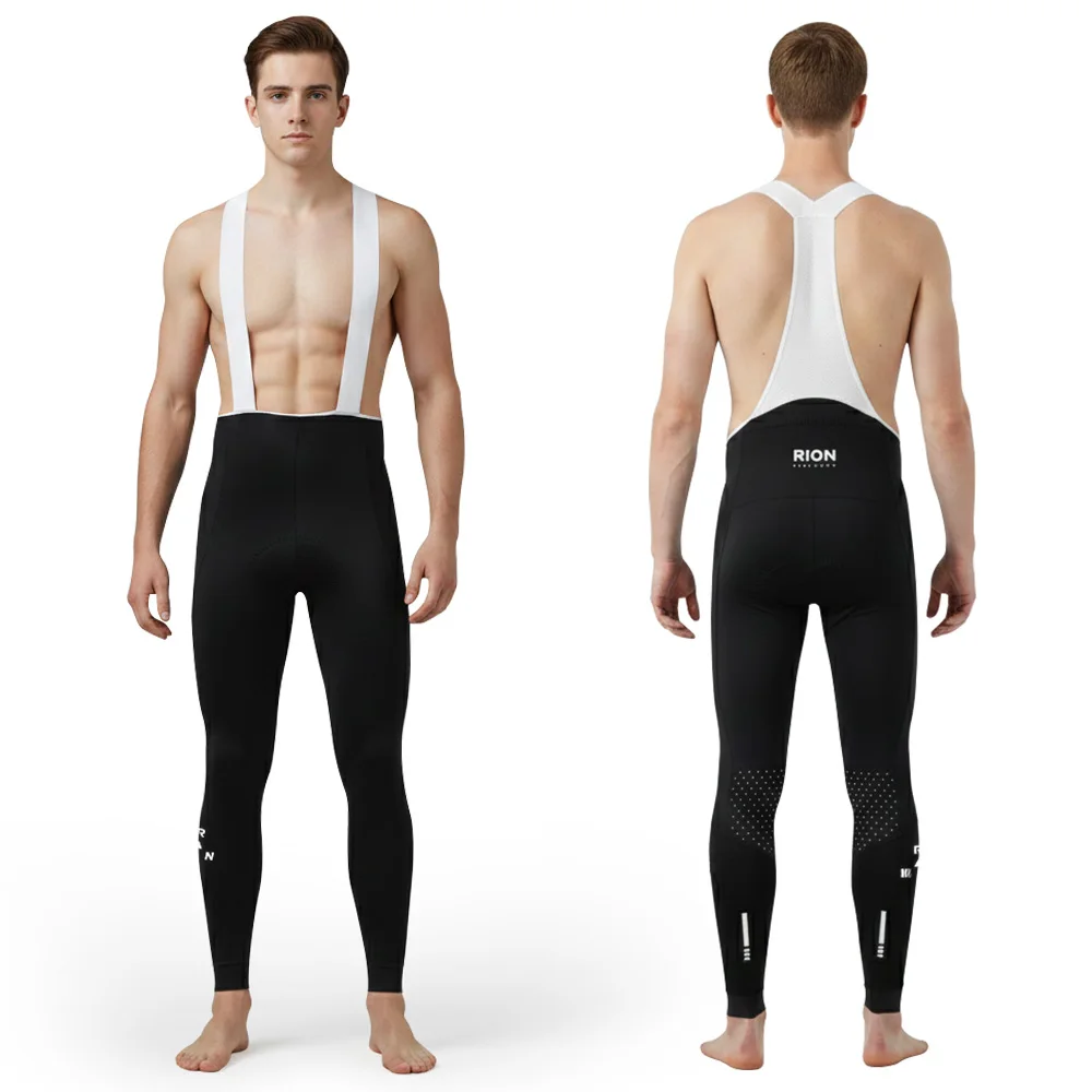 리온 남성 사이클링 빕 팬츠 자전거 긴 바지 MTB 타이츠 로드 프로 바이크 빕 남성용 방풍 이탈리아 돌로미티 패드 8H 가을용