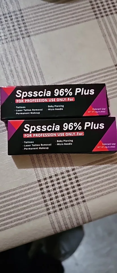 Crème anesthésiante Spsscia 96% avant Microblading/Maquillage Permanent/Épilation photo review