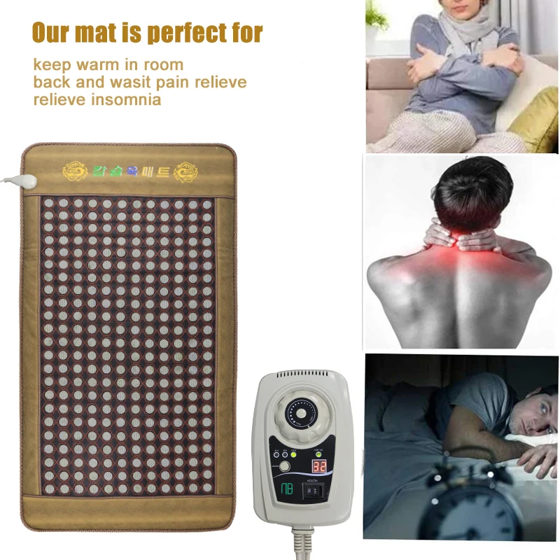 Far Infrared Natural Photon Jade Tourmaline Heating Pad Pro Hot