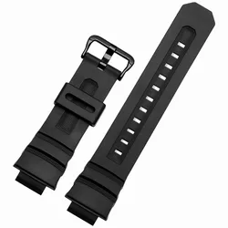 Durable Silicone Waterproof Replacement Wristband Strap - 16mm (Black B)