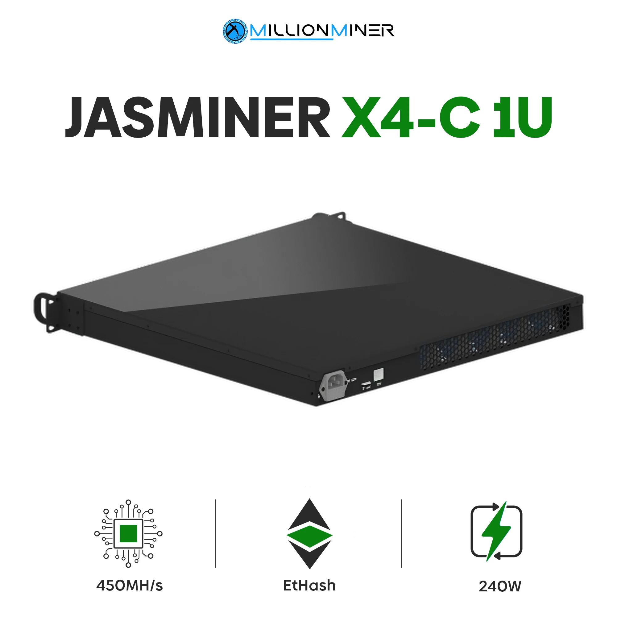 

Hot sales on ASMINER X4-C 1U 5GB - (450 MH/s) New