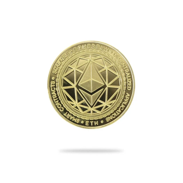 Ethereum Eth Moeda ed Crypto Moeda Física Colecionável Criptomoeda 10 Unidades Pacote - Imagem 5