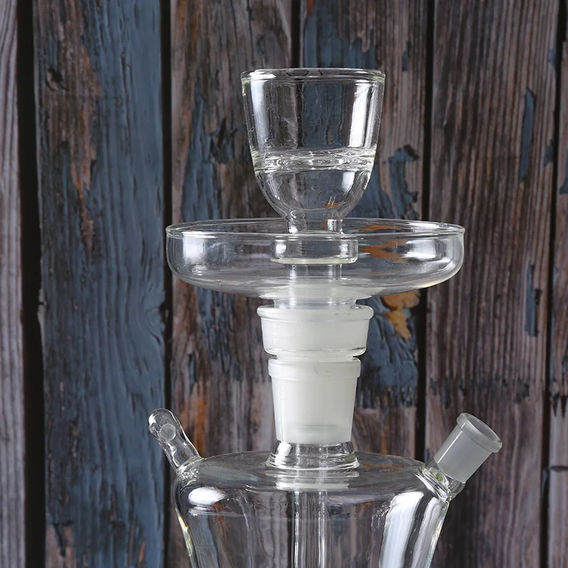 1Pc Universal Jointing Heat Resistant Coal Ash Tray For LED All Glass Shisha Hookah Smoking Nargule Accessory Charcoal Holder