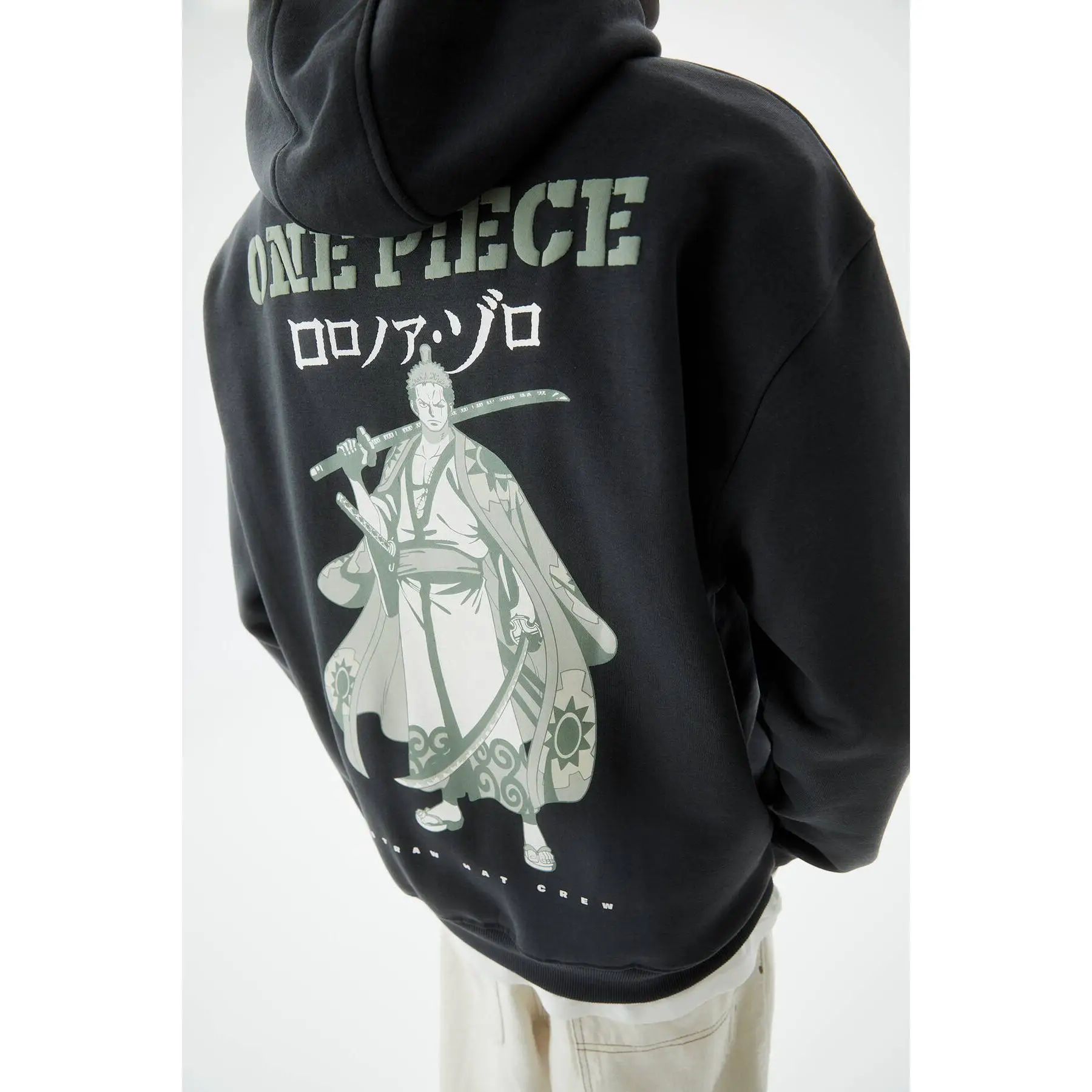 One Piece Pull And Bear Felpe Piece Hoodie Pull Roronoa Zoro Pull