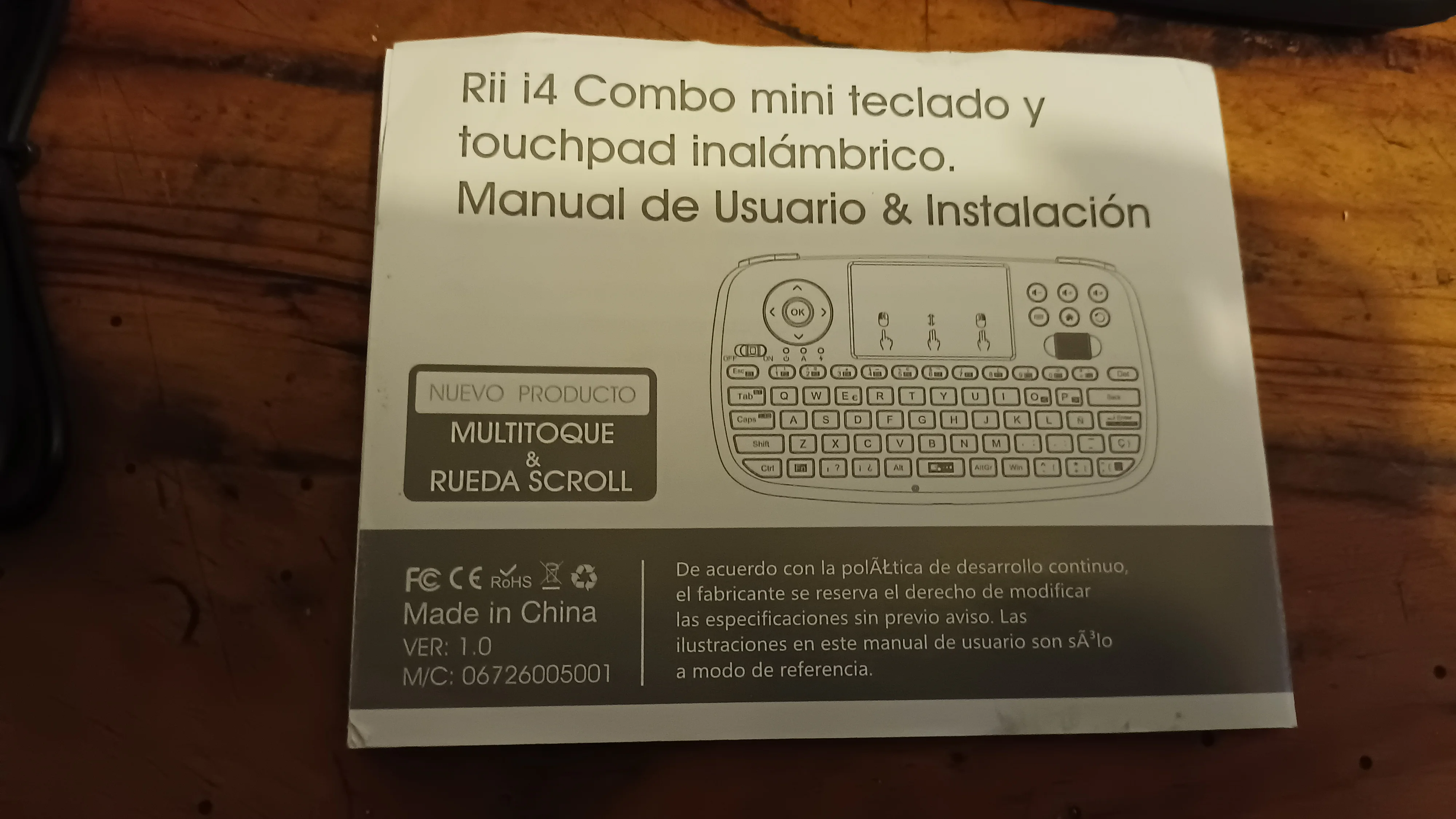 Rii i4 Mini Bluetooth Keyboard 2.4GHz Dual Modes Handheld Fingerboard Backlit Mouse Touchpad Remote Control for Windows Android