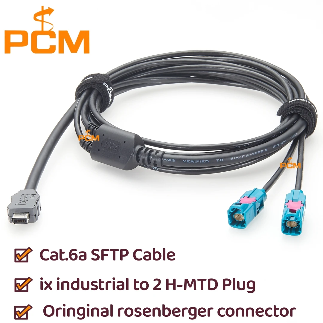 ix industrial to 2 H-MTD male Plug Connector Y Splitter AEcable 2Y ...