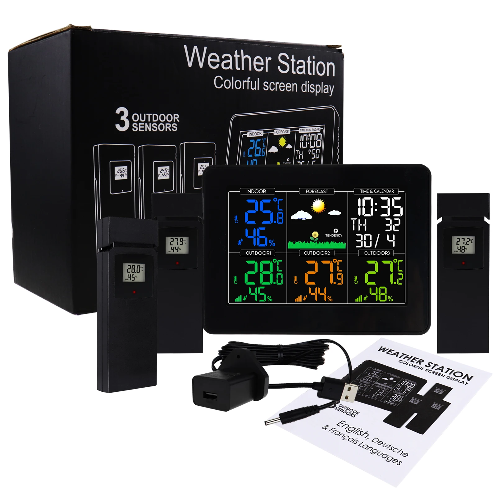 WEA-289 Digital Wireless Weather Station Indoor Outdoor