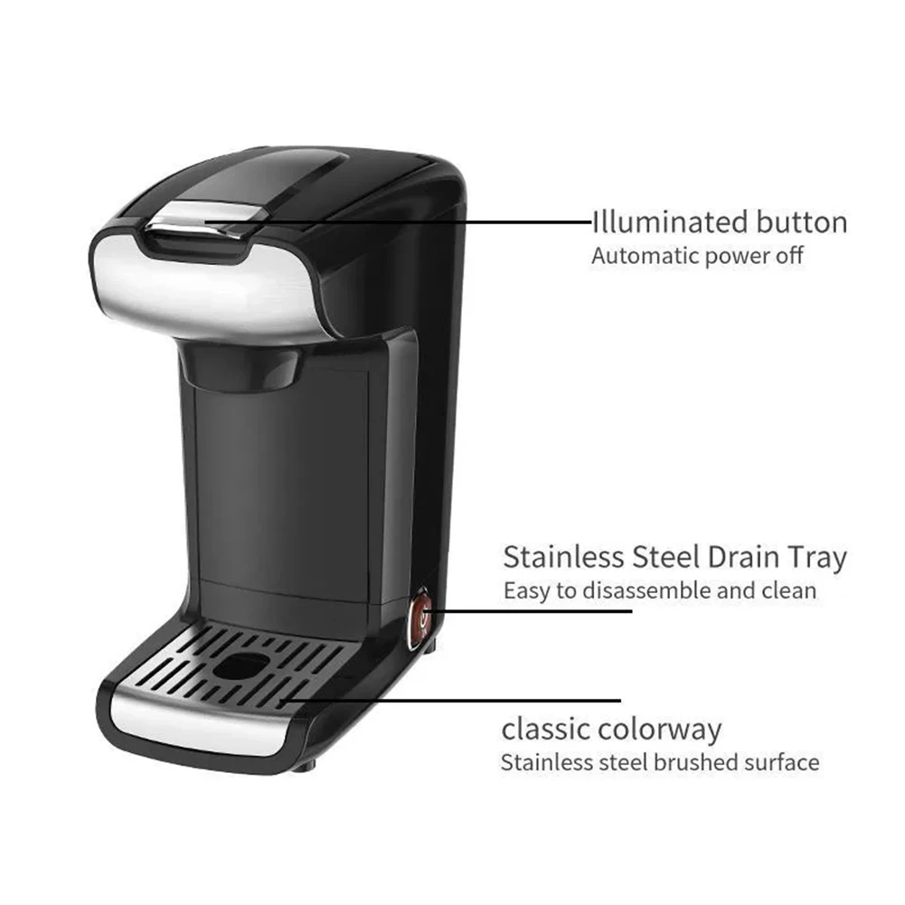 Coffee Maker Small Electric European American Brewing Coffee Machine Pot for home office use espresso capsule Espresso Mocha