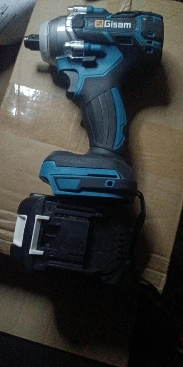 Gisam 520N.M Brushless Electric Impact Wrench, 18V, 1/2 photo review