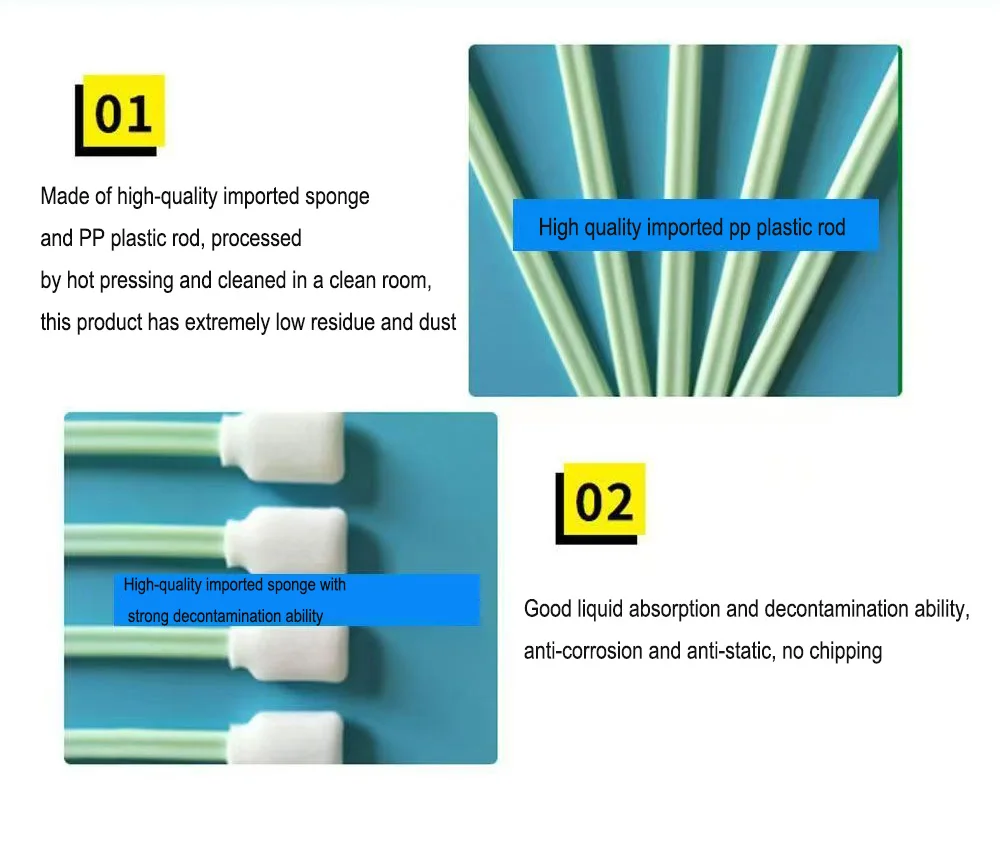 Printhead Cleaning Sponge 100PCS Inkjet Printhead Cleaning Foam Epson Roland Mimaki Mutoh Cleaning Tool
