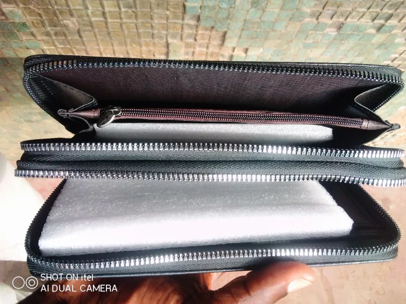 FSD.WG Men's Leather Clutch Wallet - Large Capacity, PU Leather, Blue, Hand Bag Style - View #11