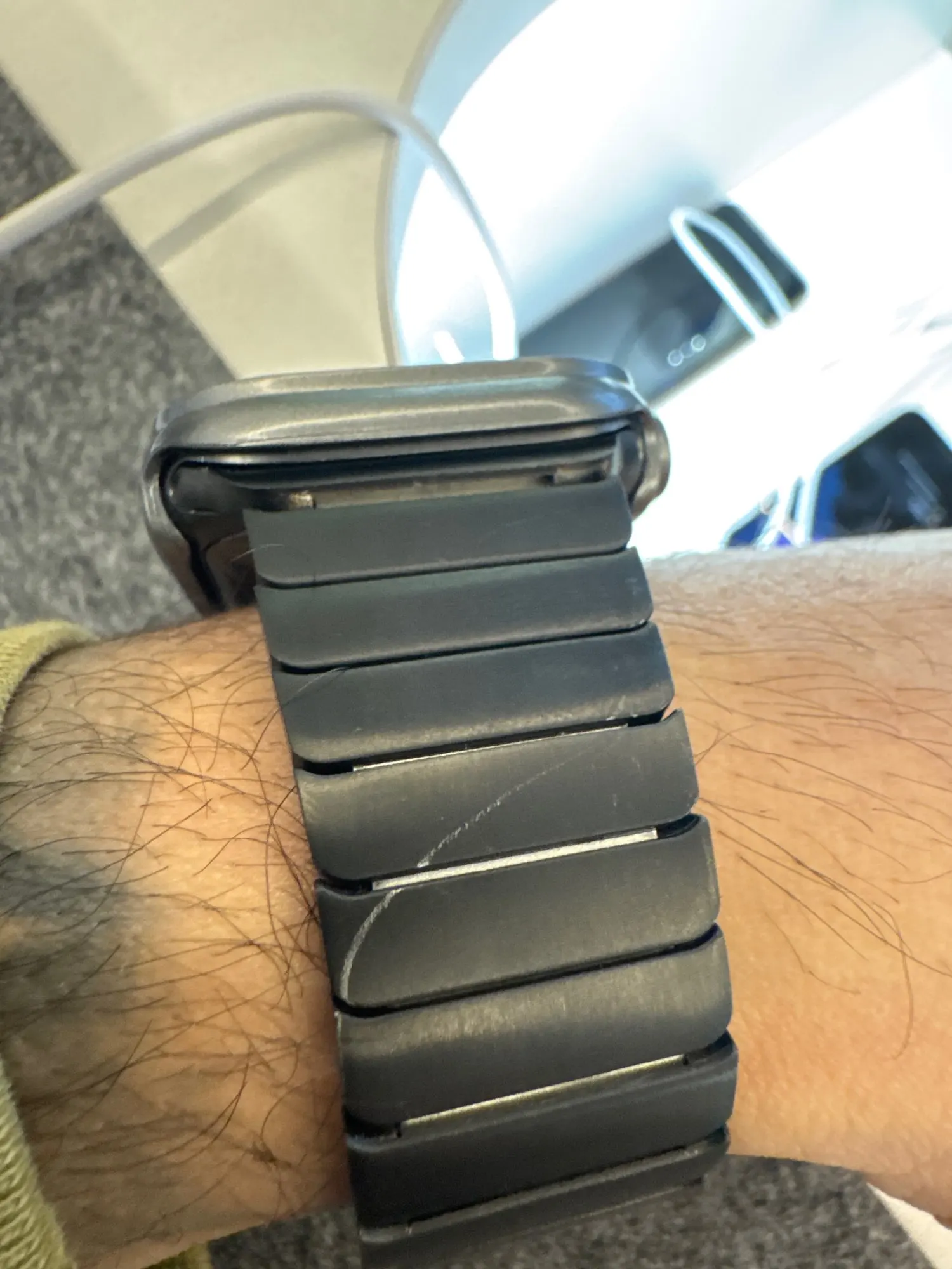 Pulseira de cor de titânio para apple watch ultra 2 49mm 10 46mm 9 8 7 5 4 se 6 loop para iwatch 45mm 41 42 44mm pulseira de aço inoxidável photo review