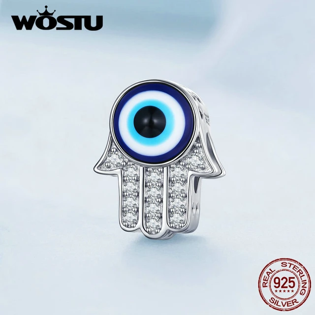 WOSTU 925 Sterling Silver Beads For Jewelry Making Demon Eyes Pendant Bead  Charm Fit Original Bracelet Necklace Gift for Women - AliExpress