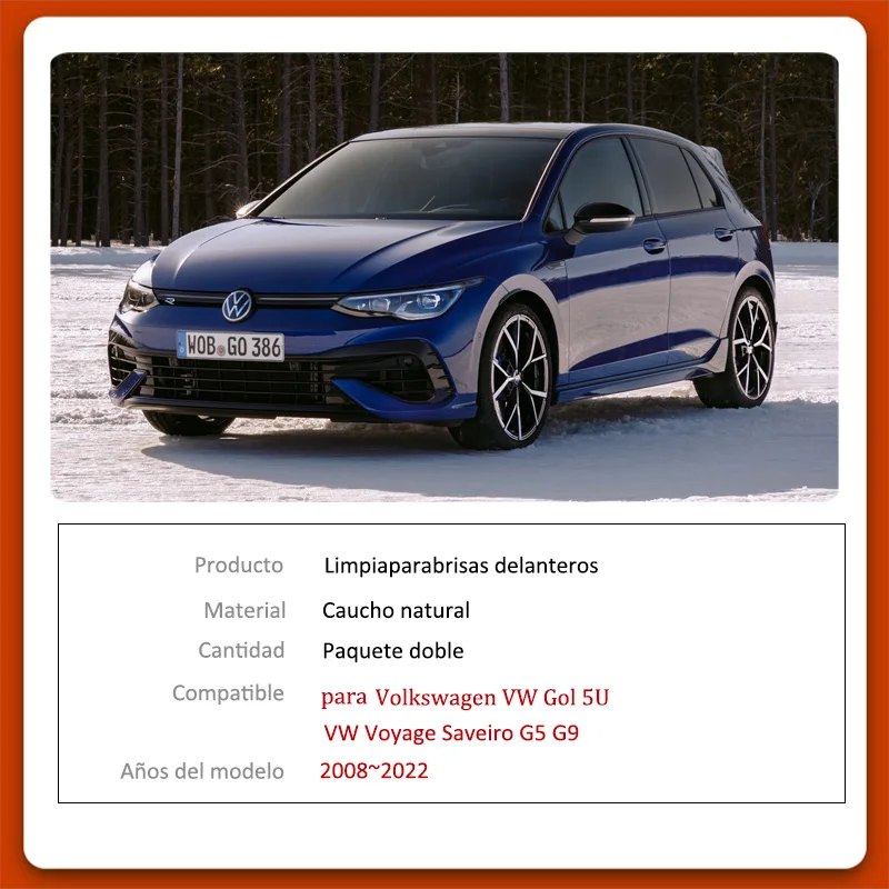 limpiaparabrisas para/compatibles con Volkswagen VW 5U Voyage Saveiro 2008~2022 G5 G9,gomas limpiaparabrisas de coche,limpador de parabrisa| | - AliExpress