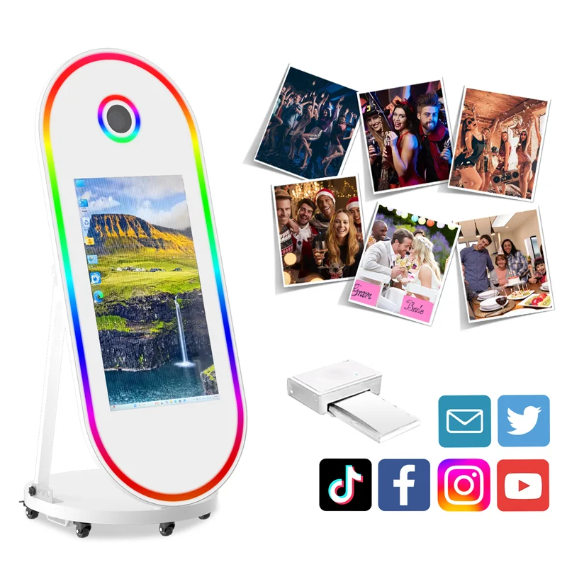 Magic Mirror Photo Booth Instant Print 32 Inch Touch Screen Magic Mirror Photo Booth Selfie LED Light Photo Booth Event for Wedd Adb73a97485714a6c97b0bde3a4403ad85